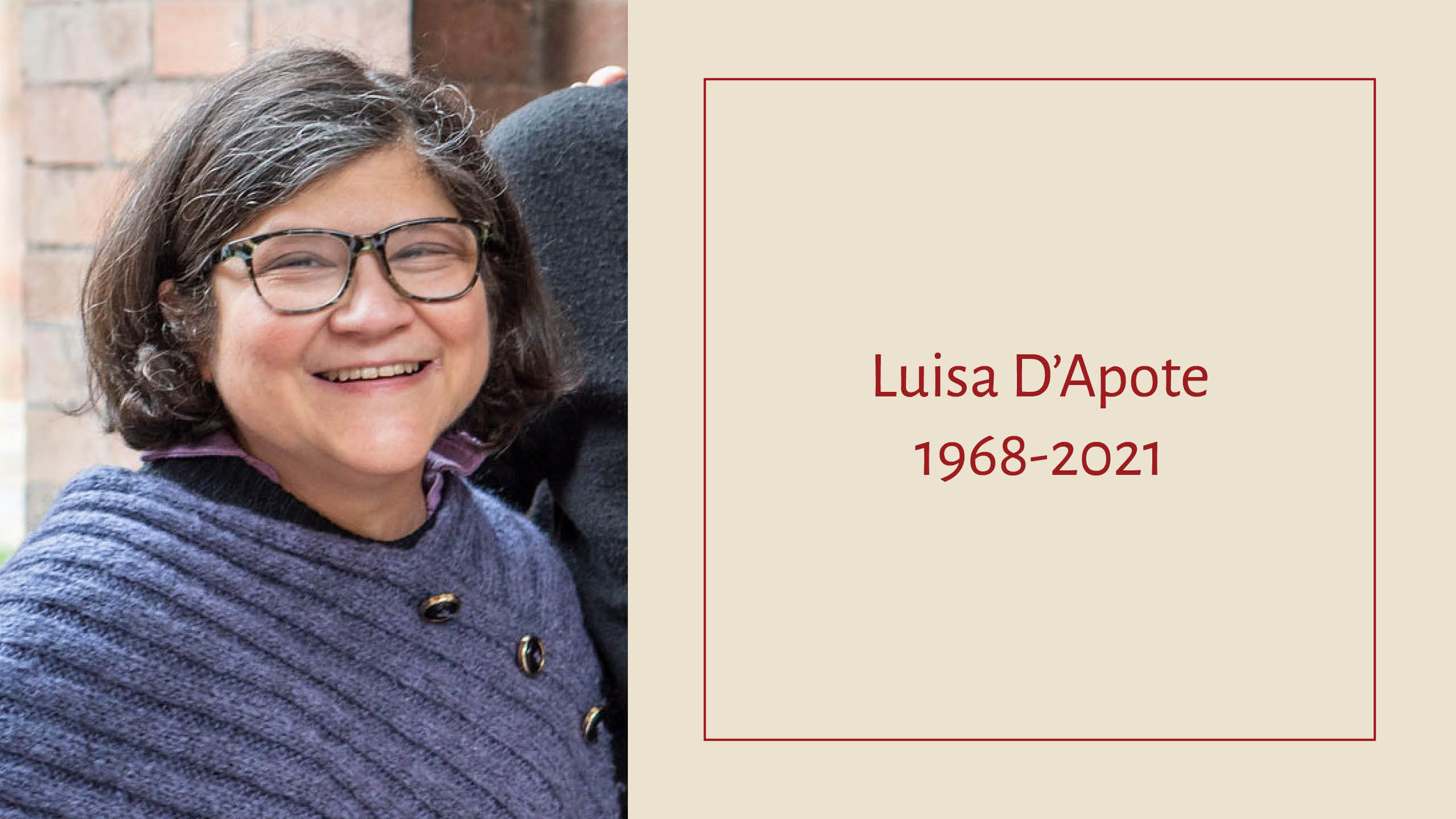 In memoriam – Luisa D’Apote