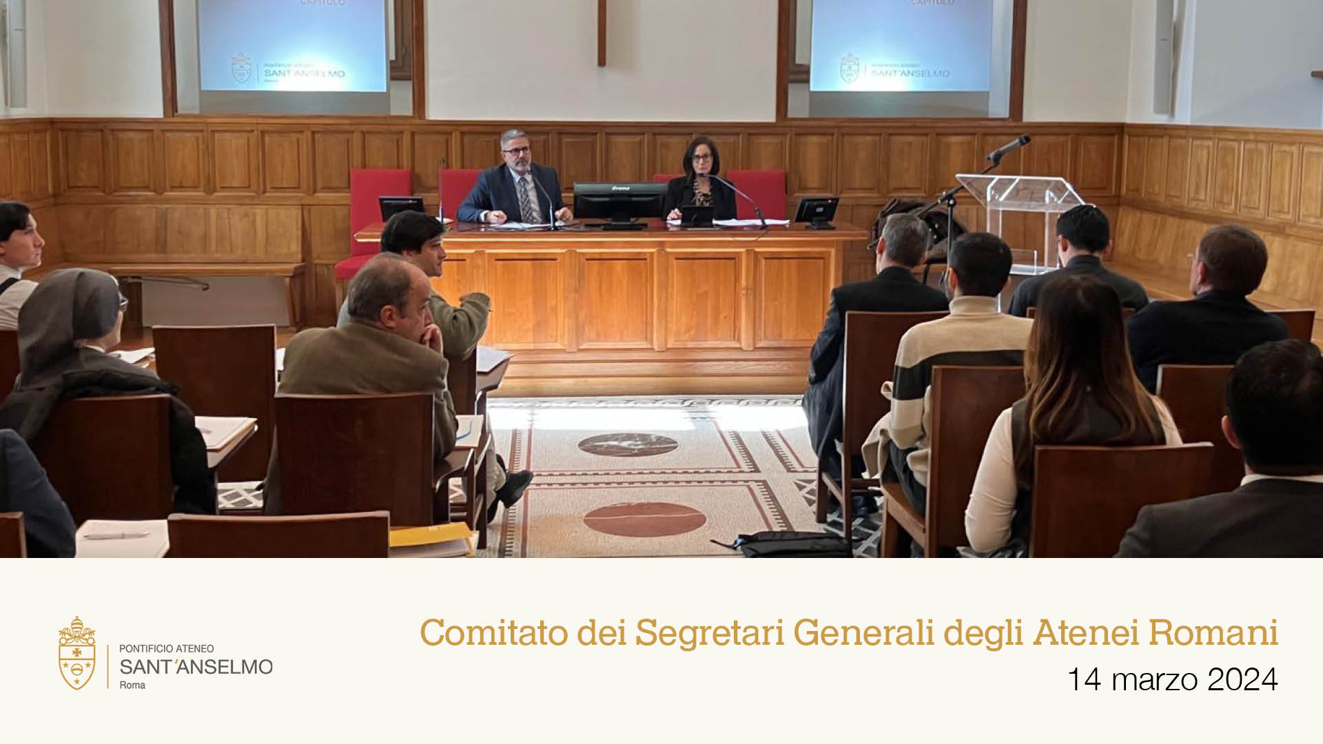 Per la prima volta a Sant'Anselmo la riunione del Comitato dei Segretari Generali degli Atenei Romani