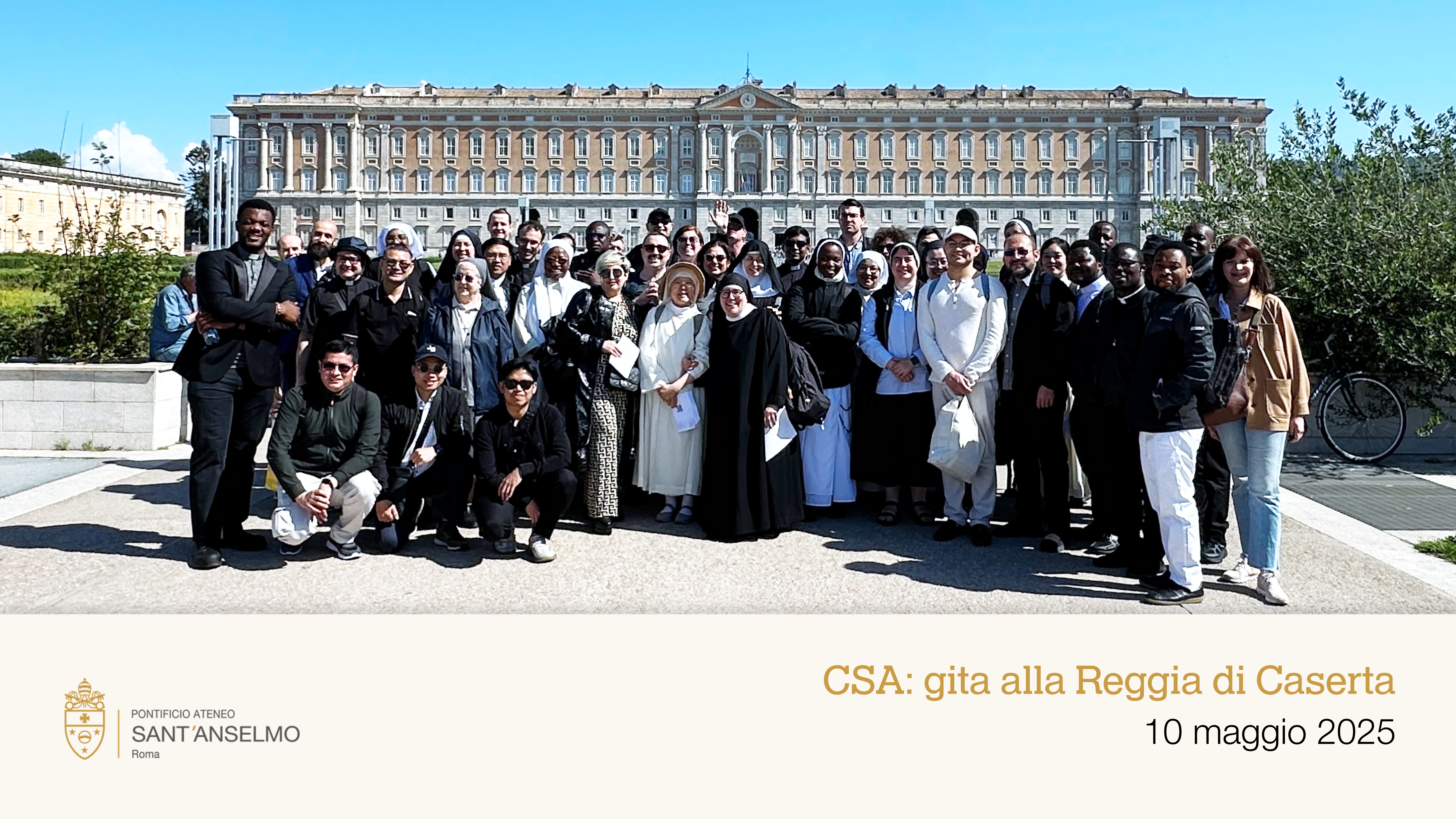 Gli studenti di Sant'Anselmo in gita alla Reggia di Caserta