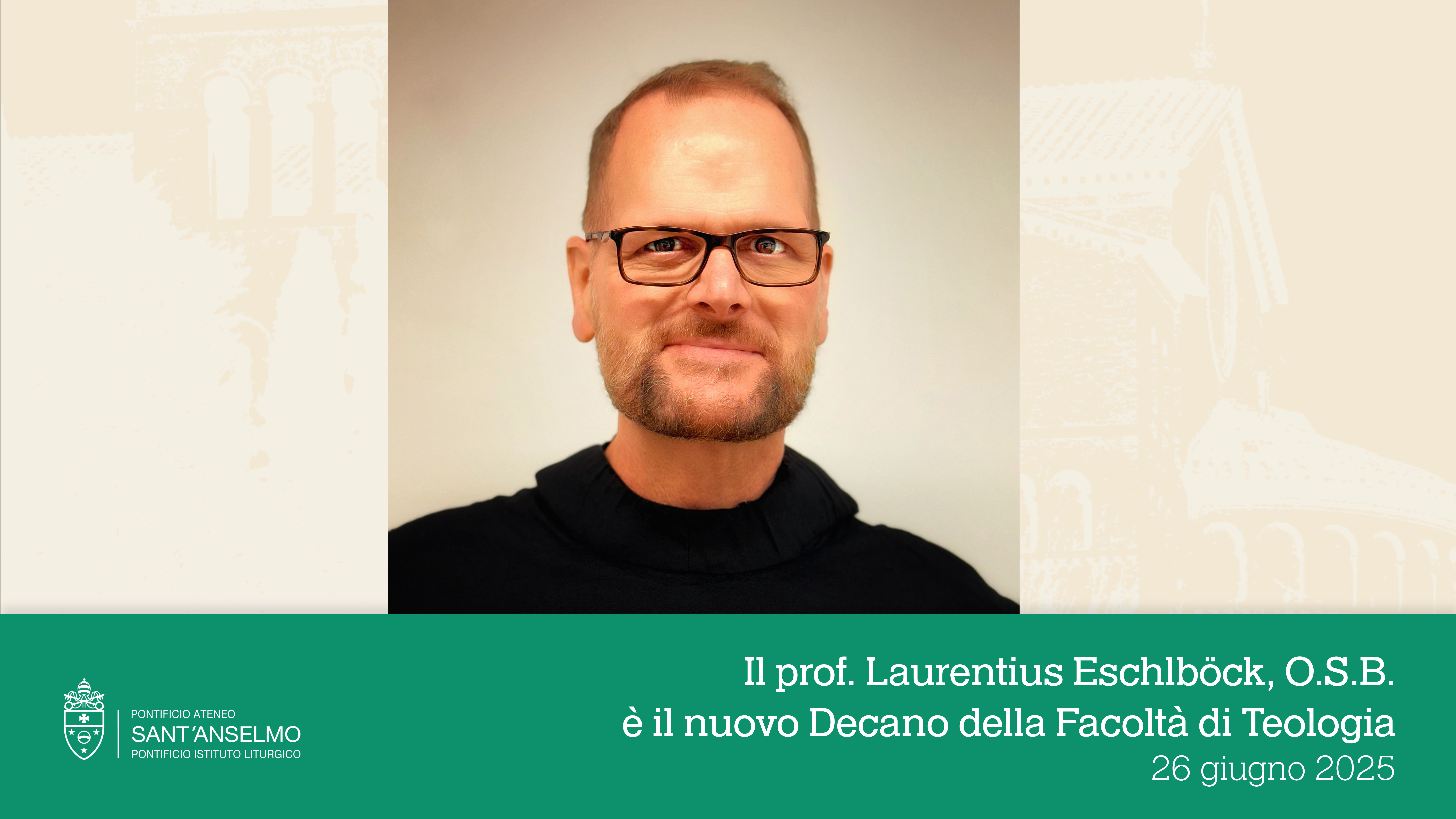 Nomina del nuovo Decano della Facoltà di Teologia