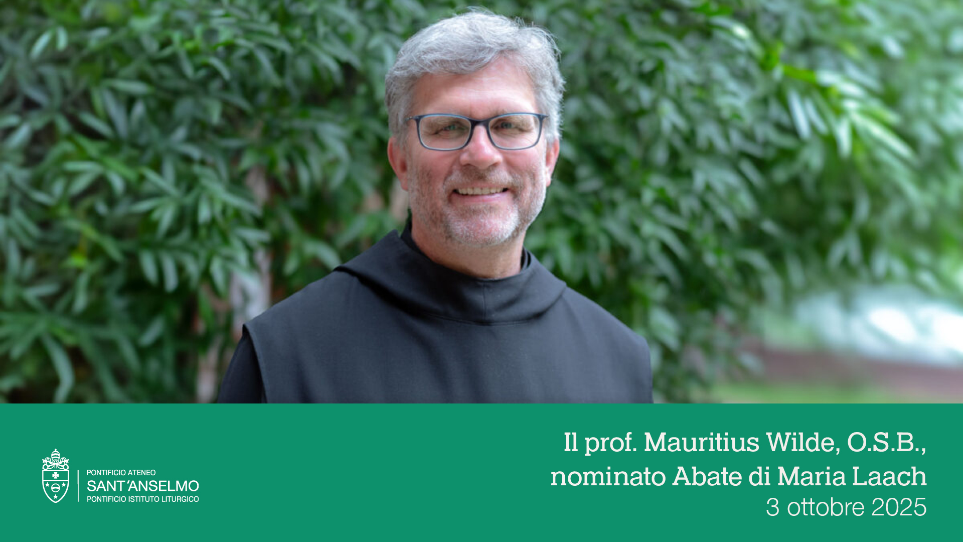 Il prof. Mauritius Wilde, O.S.B. nominato Abate di Maria Laach