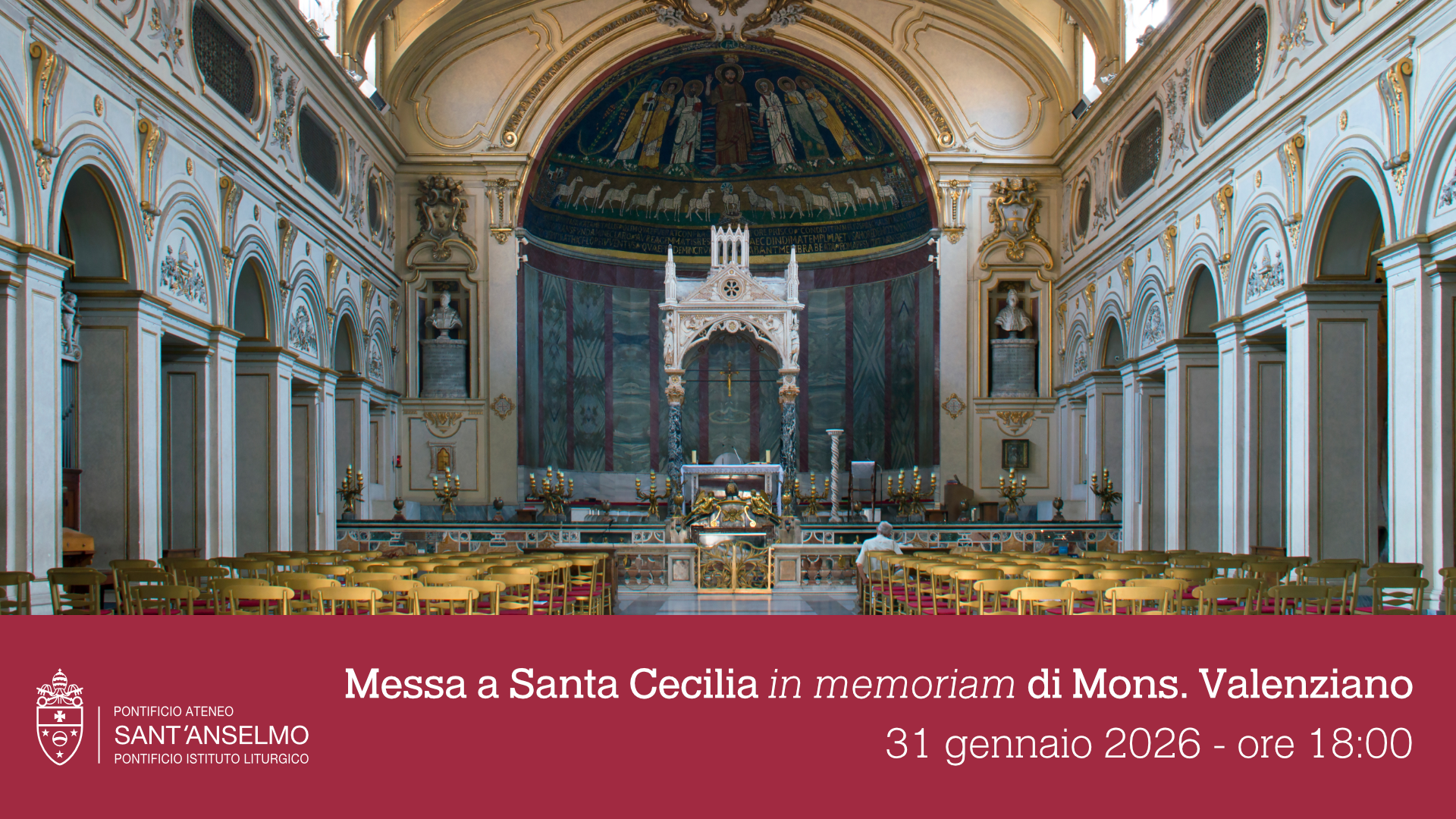 Messa a Santa Cecilia in memoriam di Mons. Valenziano