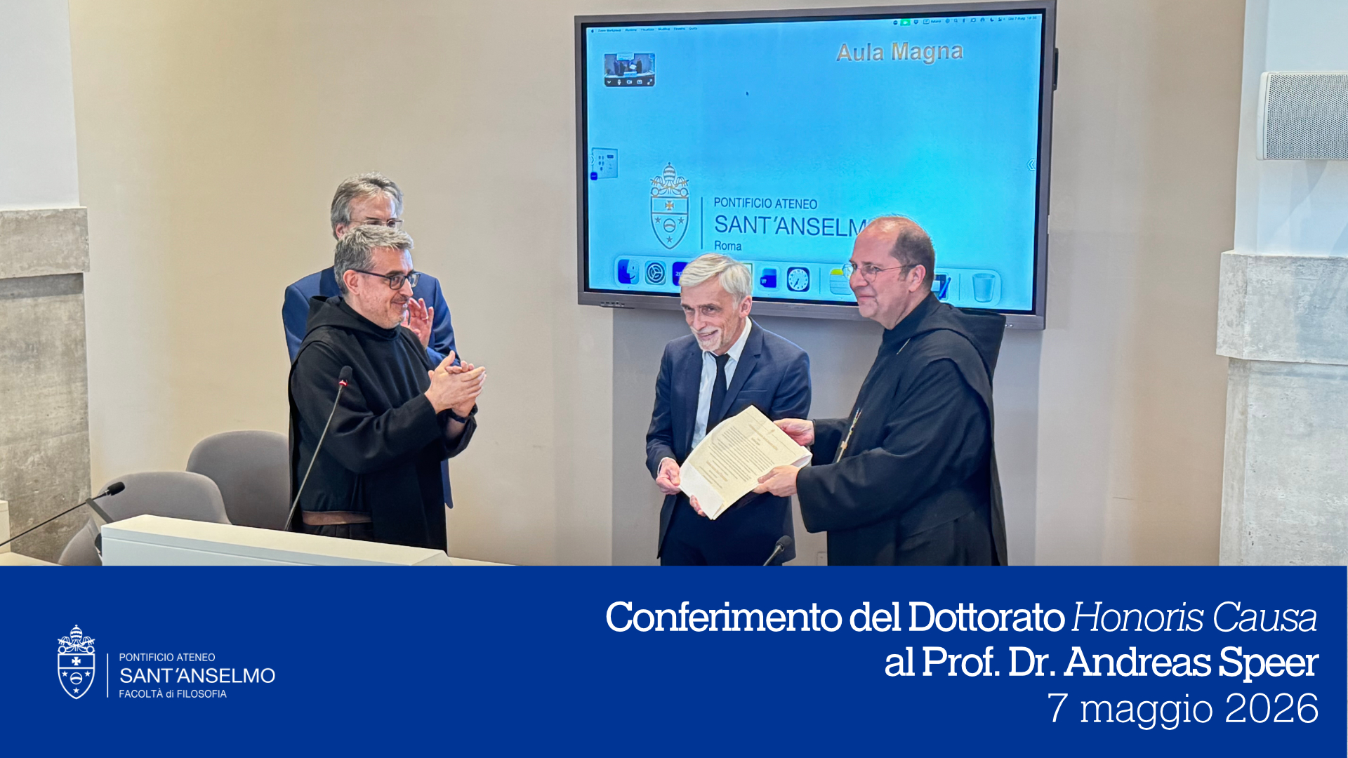 Conferito il Dottorato Honoris Causa al Prof. Dr. Speer