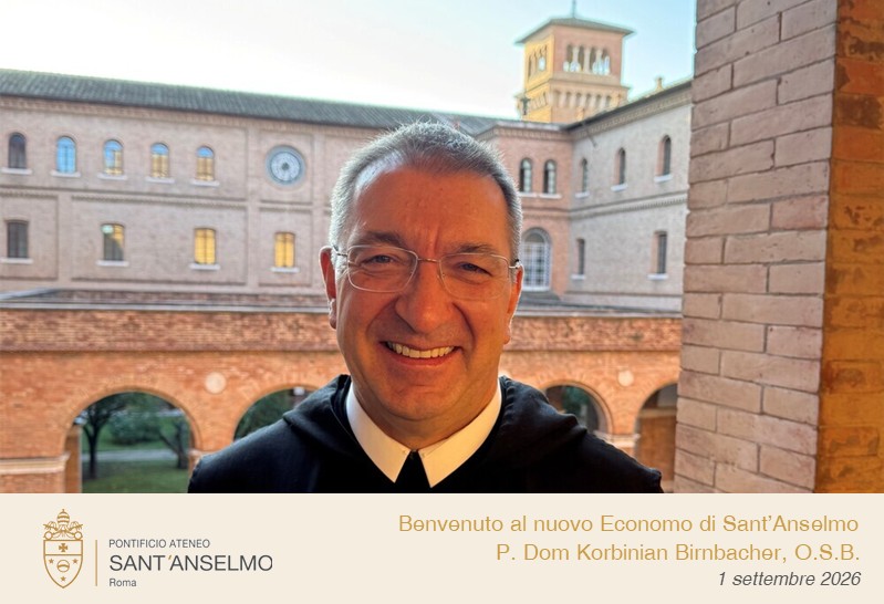 Benvenuto al nuovo Economo di Sant’Anselmo P. Dom Korbinian Birnbacher, O.S.B.